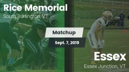 Matchup: Rice Memorial High vs. Essex  2019