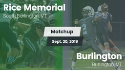 Matchup: Rice Memorial High vs. Burlington  2019