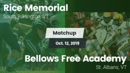 Matchup: Rice Memorial High vs. Bellows Free Academy  2019