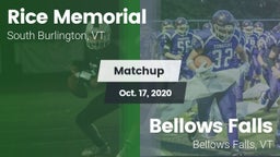 Matchup: Rice Memorial High vs. Bellows Falls  2020