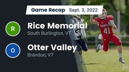Recap: Rice Memorial  vs. Otter Valley  2022