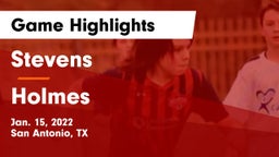 Stevens  vs Holmes  Game Highlights - Jan. 15, 2022