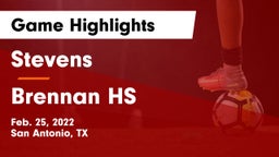 Stevens  vs Brennan HS Game Highlights - Feb. 25, 2022