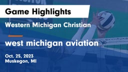 Western Michigan Christian  vs west michigan aviation  Game Highlights - Oct. 25, 2023