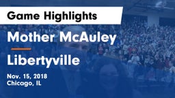 Mother McAuley  vs Libertyville  Game Highlights - Nov. 15, 2018