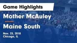Mother McAuley  vs Maine South  Game Highlights - Nov. 23, 2018