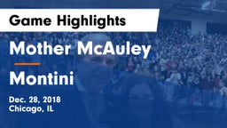 Mother McAuley  vs Montini  Game Highlights - Dec. 28, 2018
