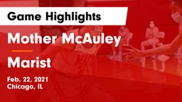 Mother McAuley  vs Marist  Game Highlights - Feb. 22, 2021