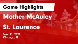 Mother McAuley  vs St. Laurence Game Highlights - Jan. 11, 2022