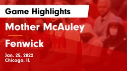 Mother McAuley  vs Fenwick  Game Highlights - Jan. 25, 2022