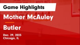 Mother McAuley  vs Butler Game Highlights - Dec. 29, 2023