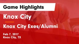 Knox City  vs Knox City Exes/Alumni Game Highlights - Feb 7, 2017