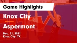 Knox City  vs Aspermont  Game Highlights - Dec. 31, 2021