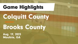 Colquitt County  vs Brooks County Game Highlights - Aug. 19, 2023