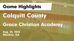 Colquitt County  vs Grace Christian Academy  Game Highlights - Aug. 24, 2023