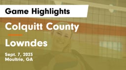 Colquitt County  vs Lowndes  Game Highlights - Sept. 7, 2023