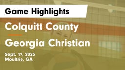 Colquitt County  vs Georgia Christian Game Highlights - Sept. 19, 2023
