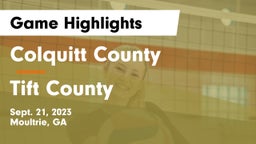 Colquitt County  vs Tift County  Game Highlights - Sept. 21, 2023