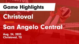 Christoval  vs San Angelo Central  Game Highlights - Aug. 24, 2023