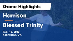 Harrison  vs Blessed Trinity  Game Highlights - Feb. 18, 2022