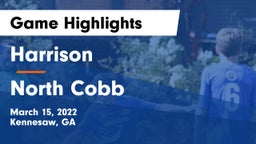Harrison  vs North Cobb  Game Highlights - March 15, 2022