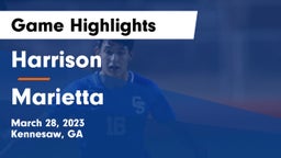 Harrison  vs Marietta  Game Highlights - March 28, 2023