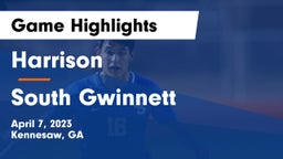 Harrison  vs South Gwinnett  Game Highlights - April 7, 2023