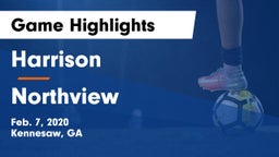 Harrison  vs Northview Game Highlights - Feb. 7, 2020