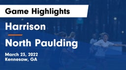Harrison  vs North Paulding  Game Highlights - March 23, 2022