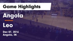 Angola  vs Leo Game Highlights - Dec 07, 2016