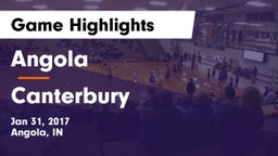 Angola  vs Canterbury Game Highlights - Jan 31, 2017