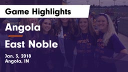 Angola  vs East Noble  Game Highlights - Jan. 3, 2018