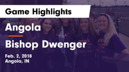 Angola  vs Bishop Dwenger  Game Highlights - Feb. 2, 2018