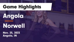 Angola  vs Norwell  Game Highlights - Nov. 25, 2023