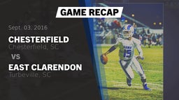 Recap: Chesterfield  vs. East Clarendon  2016