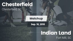 Matchup: Chesterfield High vs. Indian Land  2016