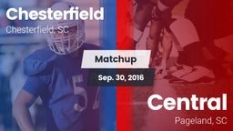 Matchup: Chesterfield High vs. Central  2016