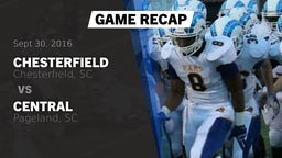 Recap: Chesterfield  vs. Central  2016