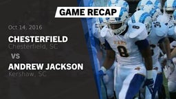 Recap: Chesterfield  vs. Andrew Jackson  2016