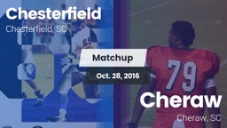Matchup: Chesterfield High vs. Cheraw  2016