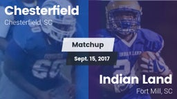 Matchup: Chesterfield High vs. Indian Land  2017