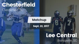 Matchup: Chesterfield High vs. Lee Central  2017