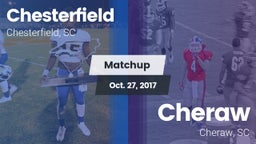 Matchup: Chesterfield High vs. Cheraw  2017