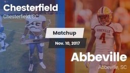 Matchup: Chesterfield High vs. Abbeville  2017