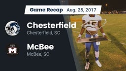 Recap: Chesterfield  vs. McBee  2017