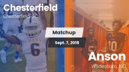 Matchup: Chesterfield High vs. Anson  2018