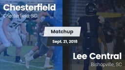 Matchup: Chesterfield High vs. Lee Central  2018