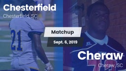 Matchup: Chesterfield High vs. Cheraw  2019