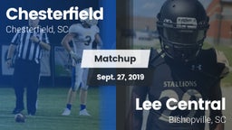 Matchup: Chesterfield High vs. Lee Central  2019