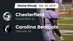 Recap: Chesterfield  vs. Carolina Bearcats  2019